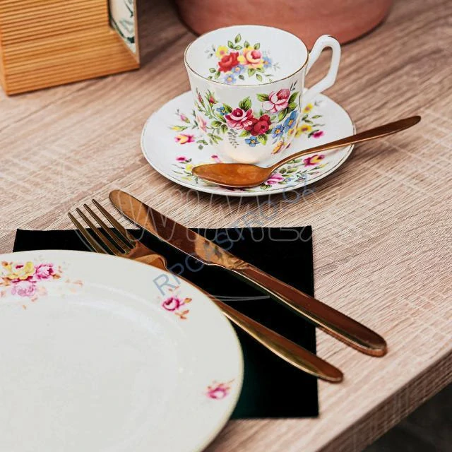 Ubrousky (PAP FSC Mix) 1vrstvé černé 33 x 33 cm [100 ks] (70519)