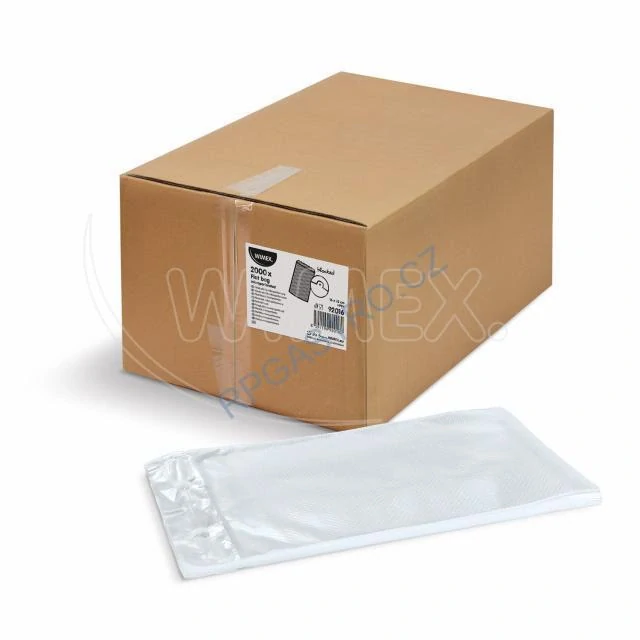 Sáčky ploché (PP) mikroperforované průhledné 16 x 35 cm v bloku [2000 ks] (92016)