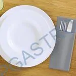 Ubrousky CutleryStar 2vrstvé šedé 38 x 32 cm [50 ks]  (kapsy na příbor)  (87125)