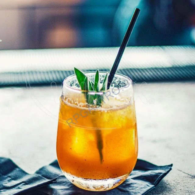 Slámka (bio-kompozit) černá Ø6mm x 21cm [200 ks] (40219 - 8B)