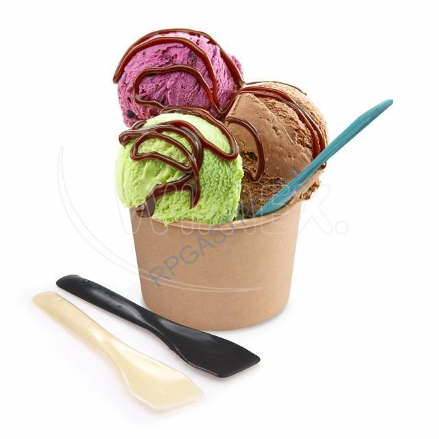 Zmrzlinové lžičky (bio-kompozit) barevné mix 9,5cm [100 ks] (40004)