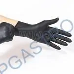 Rukavice (Nitril) nepudrované černé `M` [100 ks](68191)