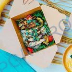 Food box (PAP/PE) nepromastitelný kraft `L` 195 x 138 mm 2500ml [40 ks](48628)