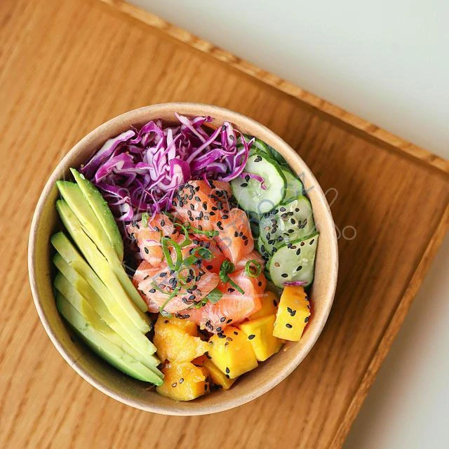 Papírové misky kulaté nepromastitelné kraft Ø185mm x 67mm, 1300 ml [50 ks] (82813)