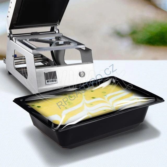 Menu mísa (PP) hranatá černá 178 x 127 x 50 mm 600ml [100 ks](78506)