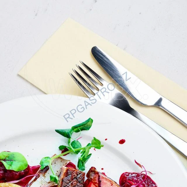 Ubrousky 2-vrstvé 33 x 33 cm, 1/8 skládané, béžová [250 ks] (86809)