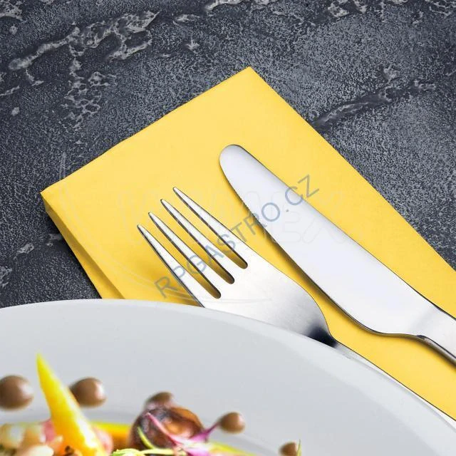 Ubrousky 2-vrstvé 33 x 33 cm, 1/8 skládané HF, žluté [250 ks] (86805)