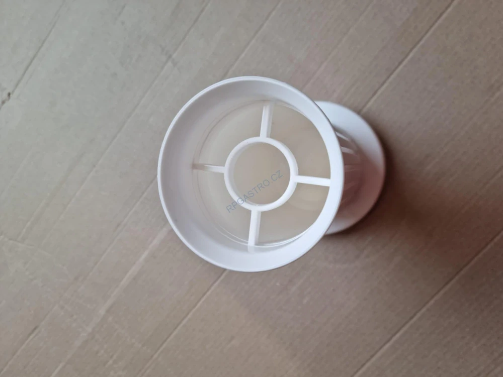 Váza na hrob Rovná se závažím 21,6 cm, bílá