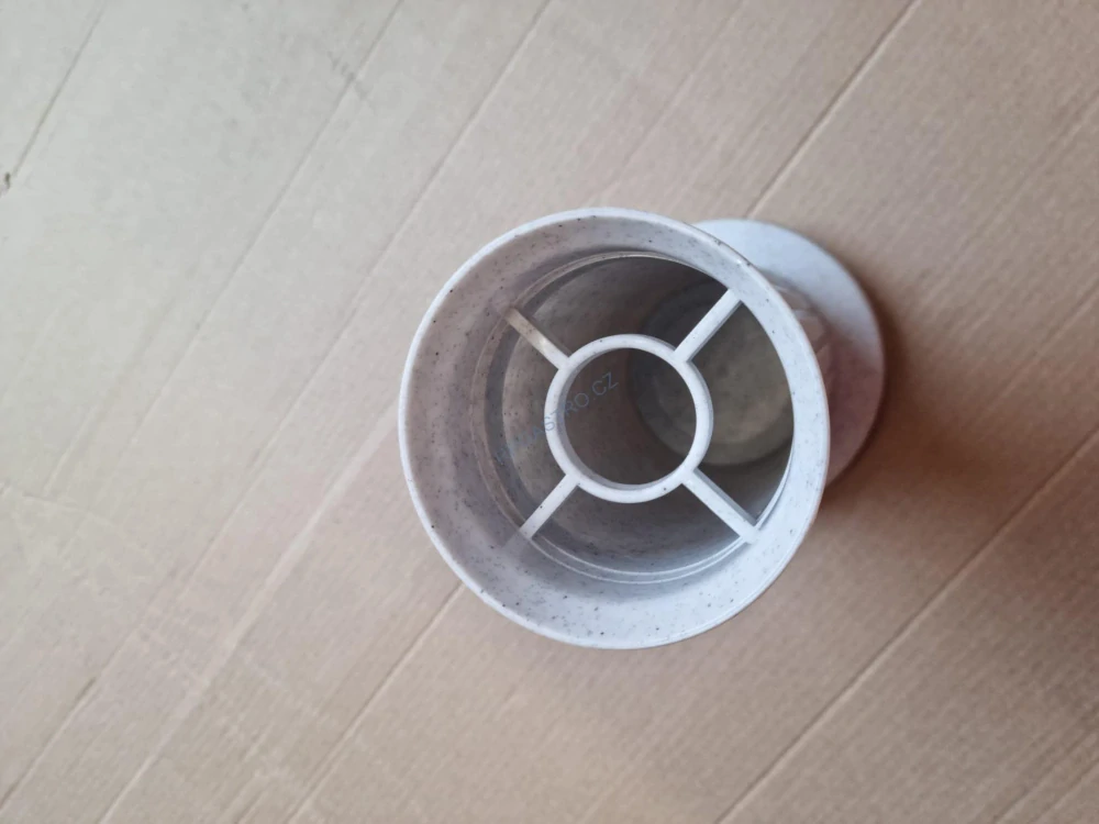 Váza na hrob Rovná se závažím 21,6 cm, mramorová, 1 ks