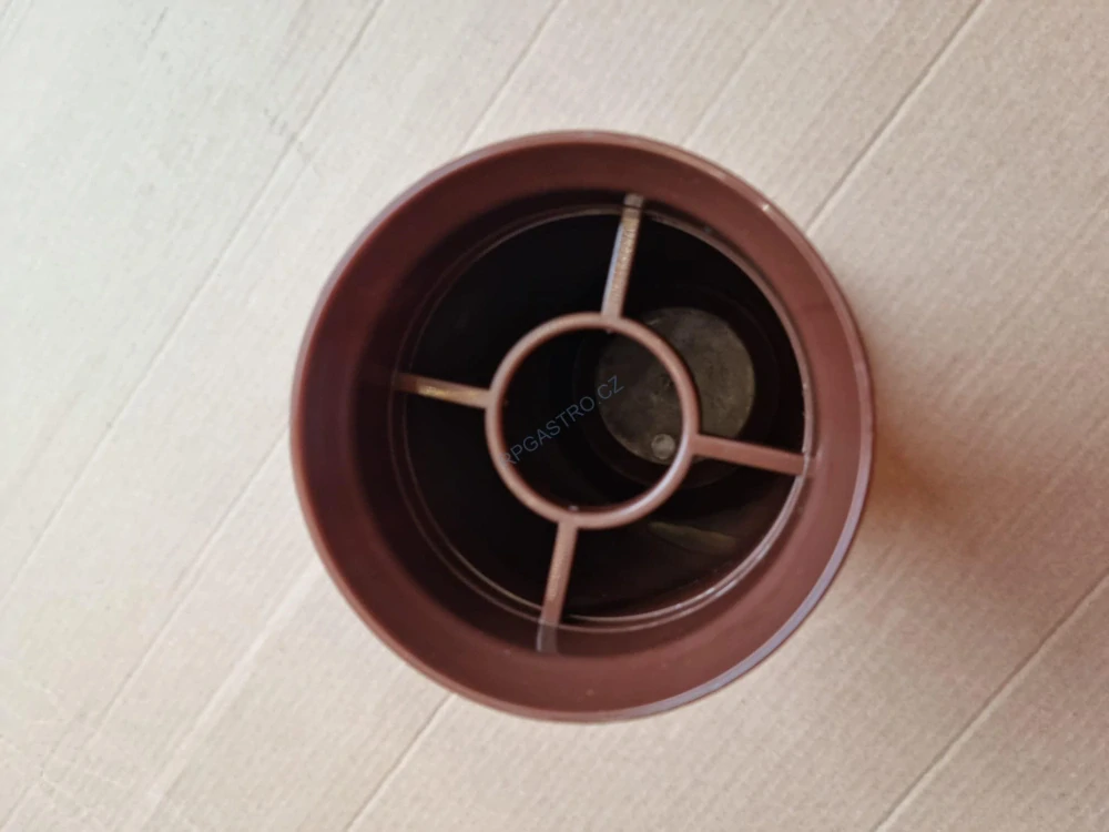 Váza na hrob Rovná se závažím 21,6 cm, hnědá