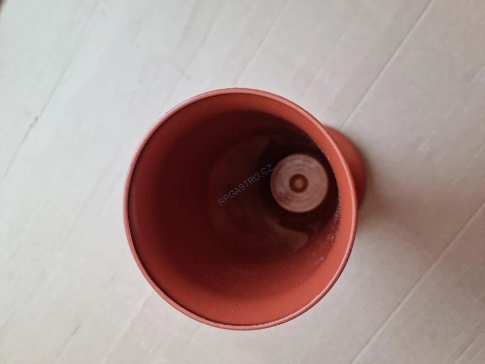 Váza na hrob Vysoká se závažím 27,4 cm cihlová