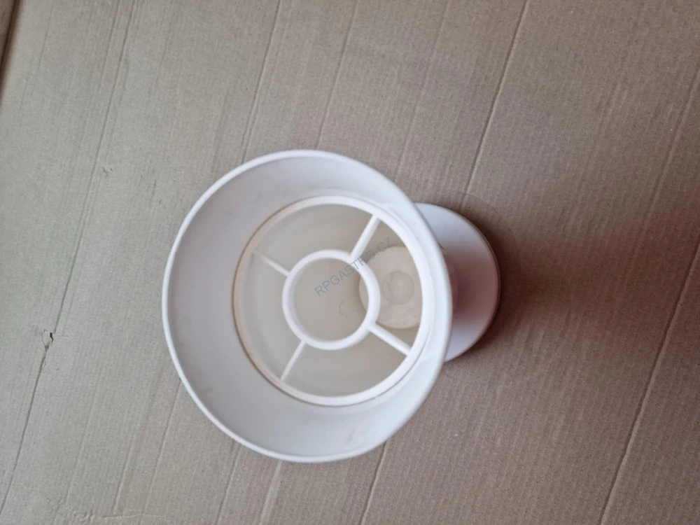 Váza na hrob se závažím Kalich 23,4 cm - bílá