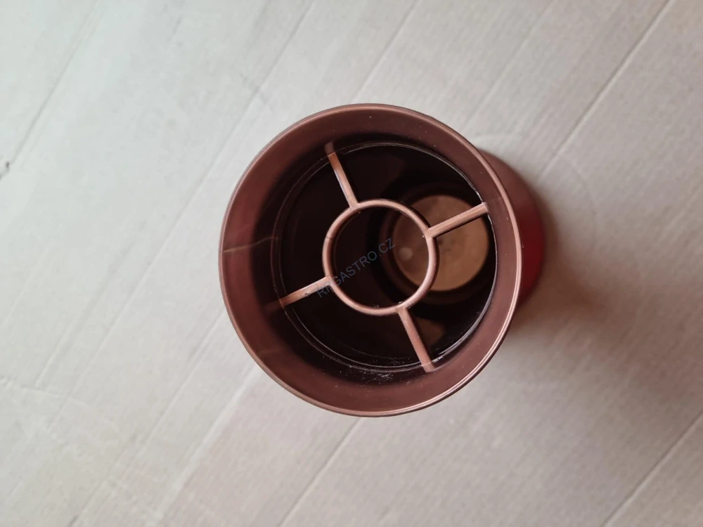 Váza na hrob Rovná se závažím 21,6 cm, měděná