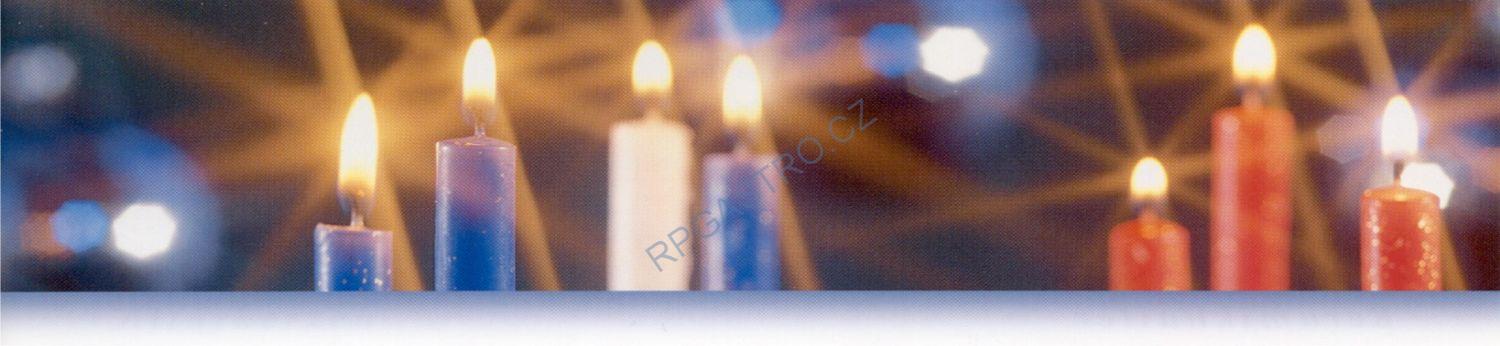 Svíčka kónická 245 mm červená [10 ks] (31101)