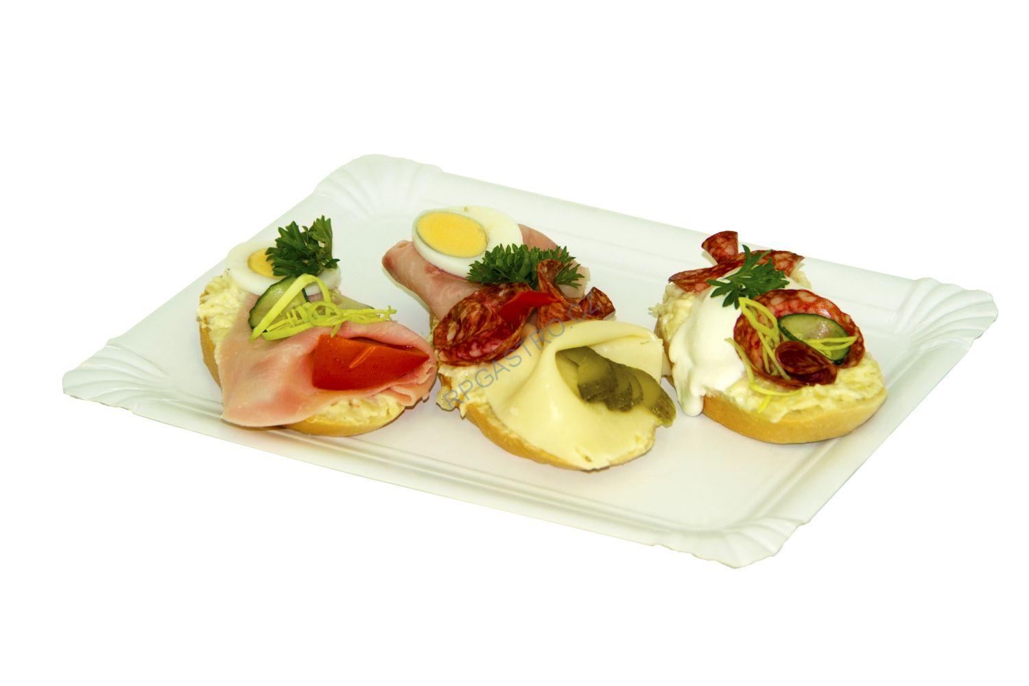 Papírové tácky 16 x 23 cm (č.5) RECY [250 ks] (71124 - 4B)