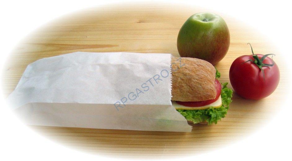 Svačinové papírové sáčky bílé 1,5 kg (14+7 x 29 cm) [1000 ks] (71015)