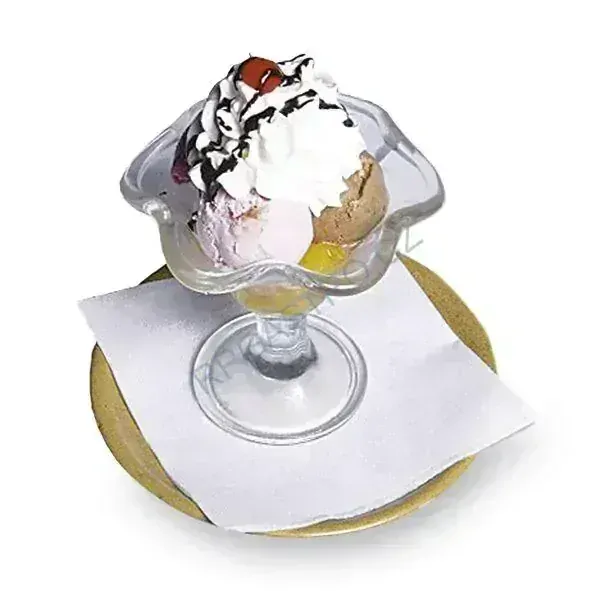 Ubrousky dezertní 1-vrstvé 17 x 17 cm bílé [500 ks] (70117 - 6N)