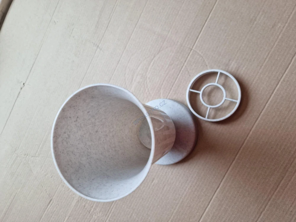 Váza na hrob se závažím Kalich 23,4 cm - mramorová
