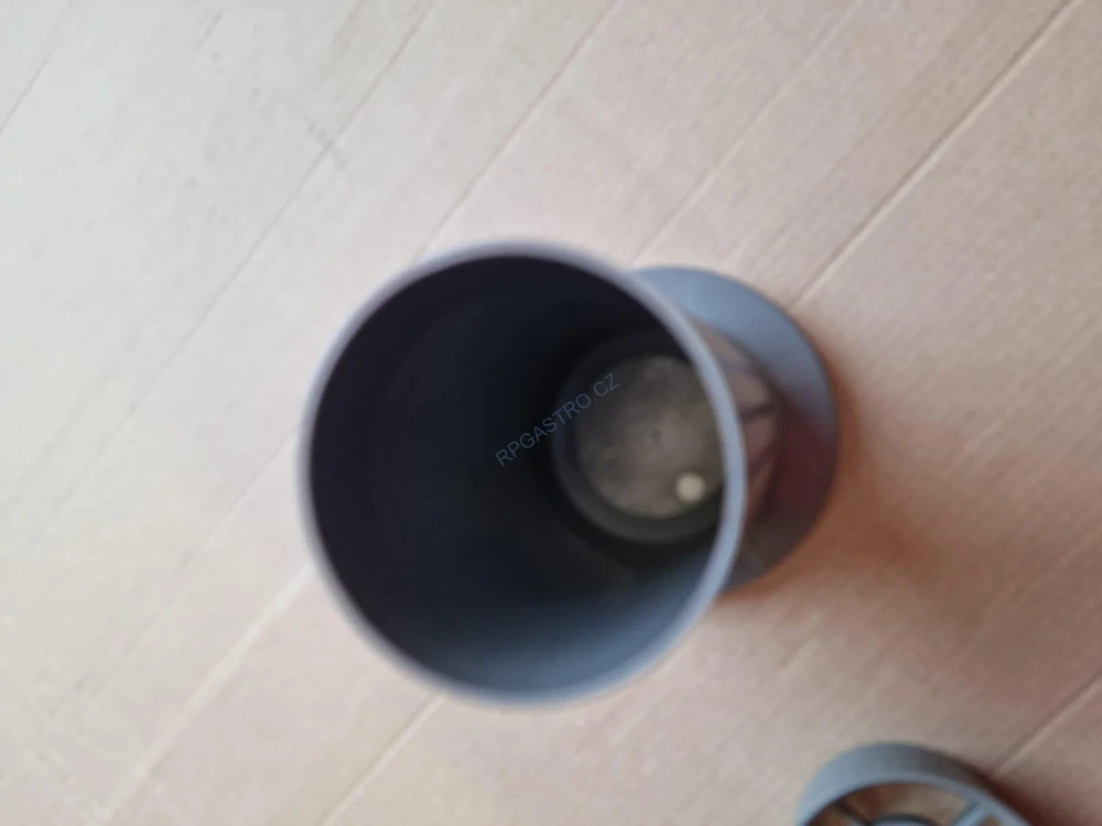 Váza na hrob Rovná se závažím 21,6 cm, tmavě šedá, 1 ks