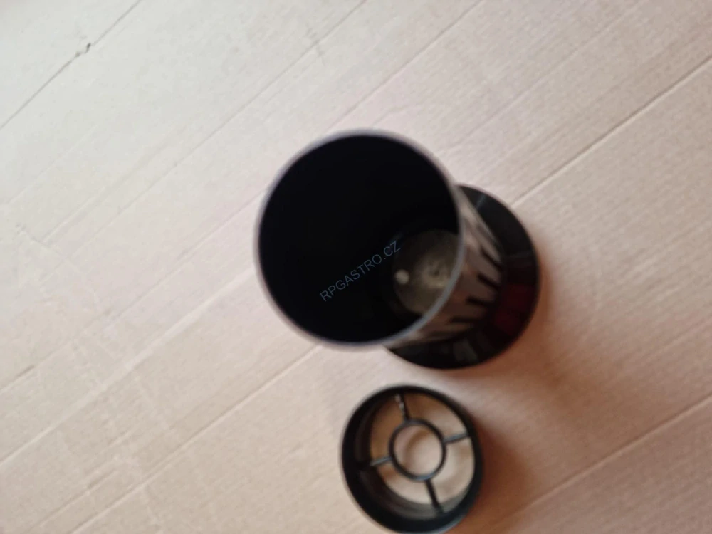 Váza na hrob Rovná se závažím 21,6 cm, černá, 1 ks