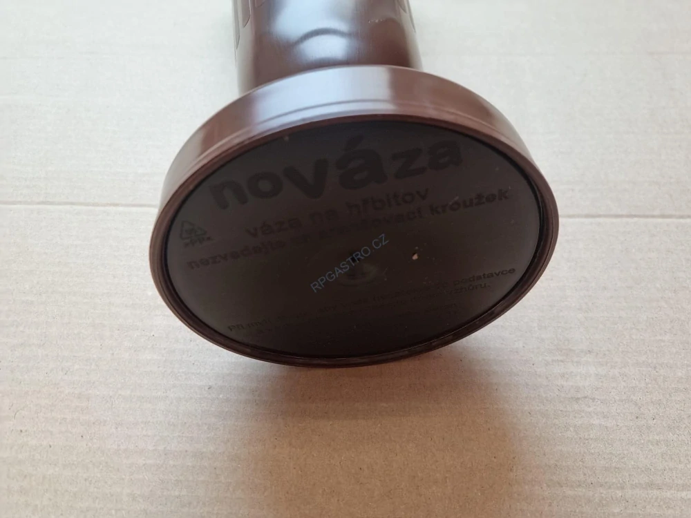 Váza na hrob Vysoká se závažím 27,4 cm hnědá