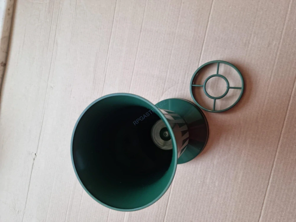 Váza na hrob se závažím Kalich 23,4 cm - zelená