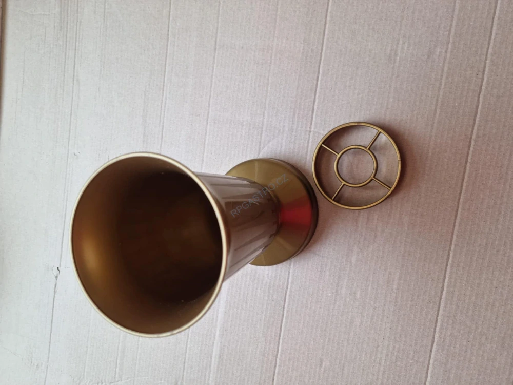 Váza na hrob se závažím Kalich 23,4 cm - zlatá