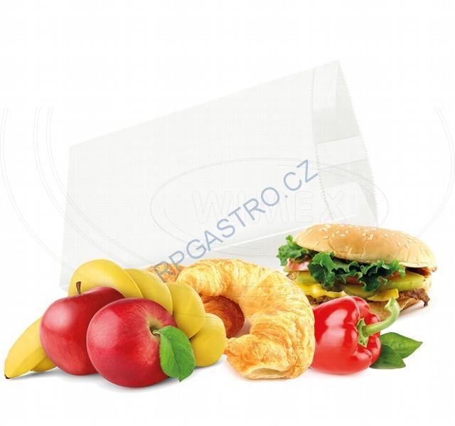 Svačinové papírové sáčky bílé 2 kg (14+7 x 32 cm) [1000 ks] (71020)
