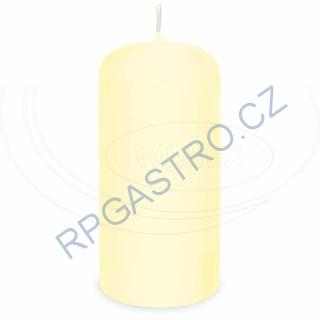 Svíčka válcová Ø 80 x 200 mm béžová [1 ks] (33509)