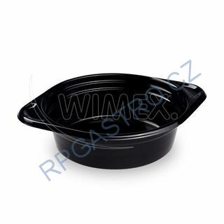 Miska PP Reware Brunch vratná černá 500 ml, Ø 15,6 cm [12 ks] (PP956)