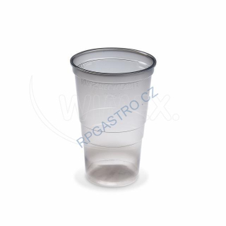 Kelímek vratný 0,25 l Reware Cheers, kouřový (PP) [46 ks] (PP755)