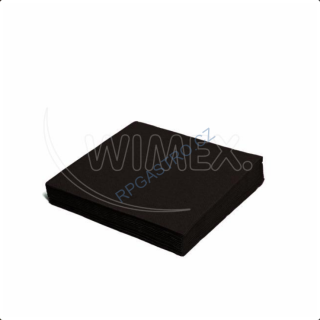 Ubrousky 2-vrstvé 33 x 33 cm černé [250 ks] (86919) P3,4N