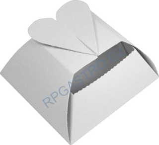 Svatební krabička se srdíčkem  10 x 10 x 5,5 cm [1 ks] (71705.22- CH9A )