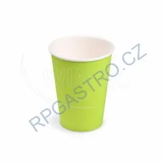 Papírové kelímky zelené (PAP/PE) (Ø 74 mm), 240 ml [10 ks] (65396)