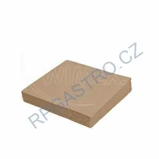 Ubrousky 2vrstvé přírodní hnědé 24 x 24 cm [250 ks](PAP FSC Mix) (85910) -  7N
